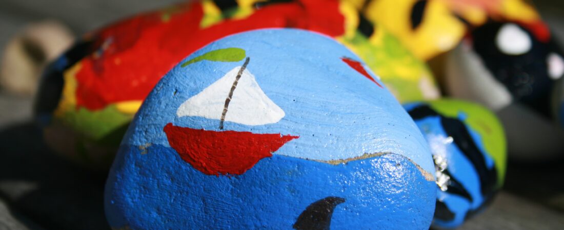 Paint a Garden Rock